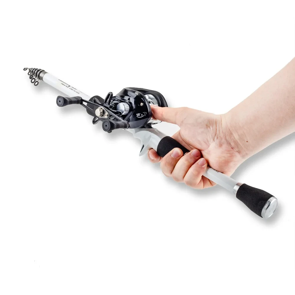 

Long-range Casting Retractable Lure Rod 1.8/2.4m Lightweight Short-section Fishing Rod Portable Fishing Rod For Rivers Lakes