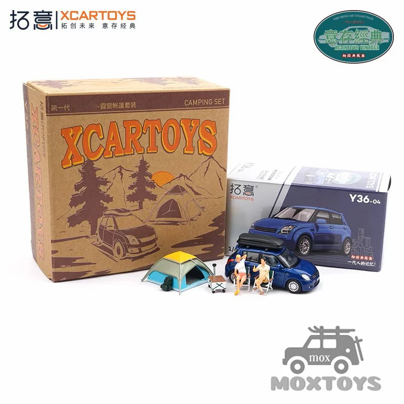 

Xcartoys 1:64 Suzuki Swift походный набор синий металлик, литая под давлением модель автомобиля