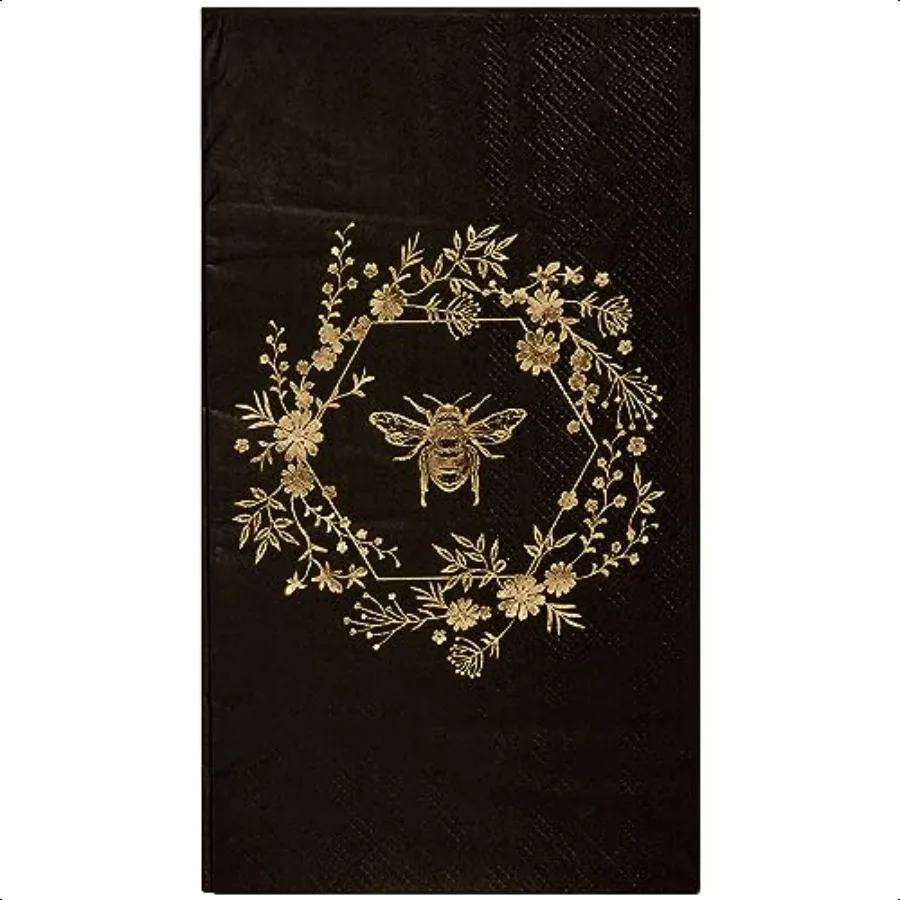 C.R. جيبسون العسل خلية الذهب احباط مناديل الضيوف 16 عدد TW825361