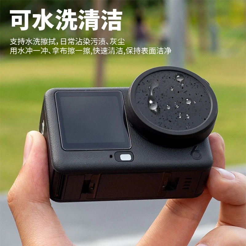 For DJI Osmo Action 6, Silicone Lens Cap Custom Made Anti-scratch & Anti-Fingerprint Protective Cover for Action6 Accessories