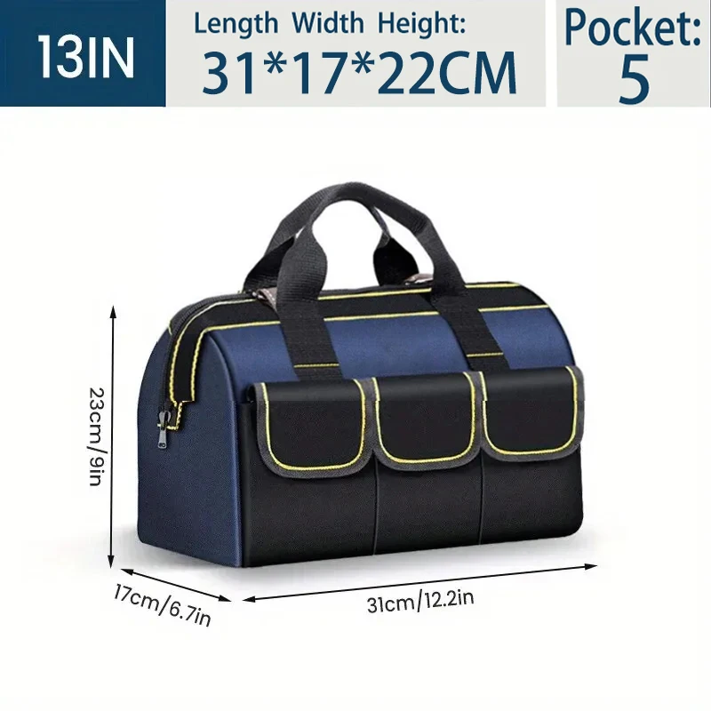 Multifunctionele 13in-23inch Gereedschapstas Dikker grote Capaciteit Waterdicht Slijtvast Toolkit MultiPocket Elektricien Opbergtas