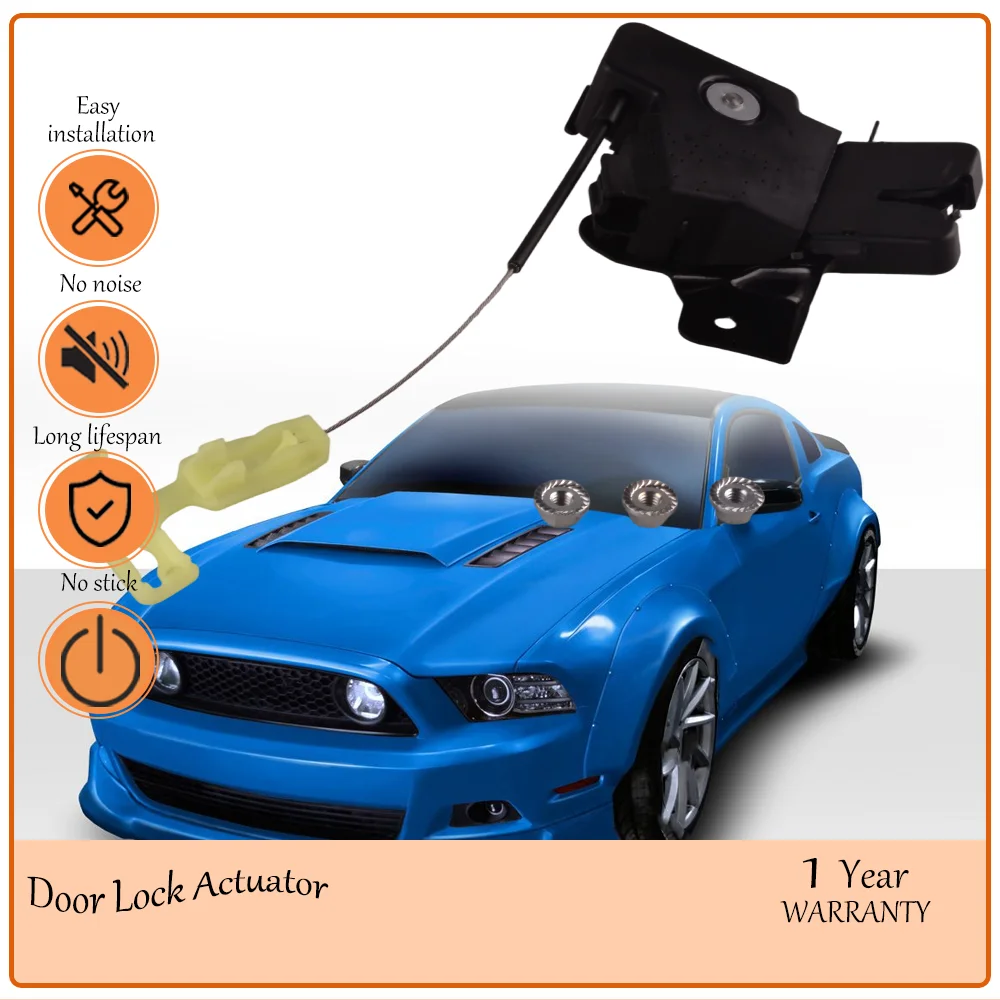 

Tailgate Lock Actuator,Fit Mustang Coupe 2010-2014, includes release cable & 3 mounting screws oem DR3Z-5443200-A,DR3Z5443200A