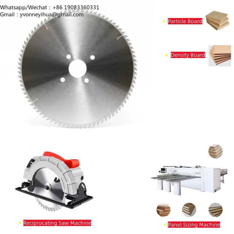 Yingke 350*3.2/4.4*30mm 84T Circular Industrial Woodworking PCD Diamond Cutter Saw Blade OEM Customizable Teeth MDF Chipboard