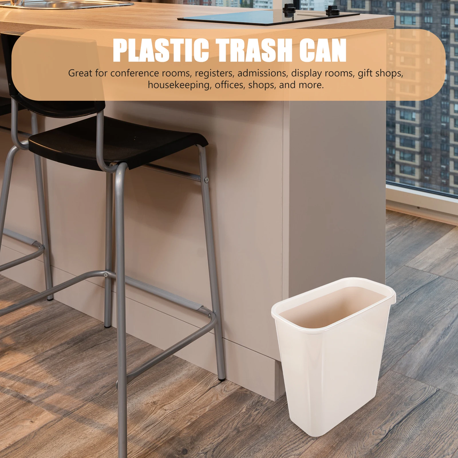 

Garbage Can Waste Bin for Living Room Household Trash Container Home Bedroom