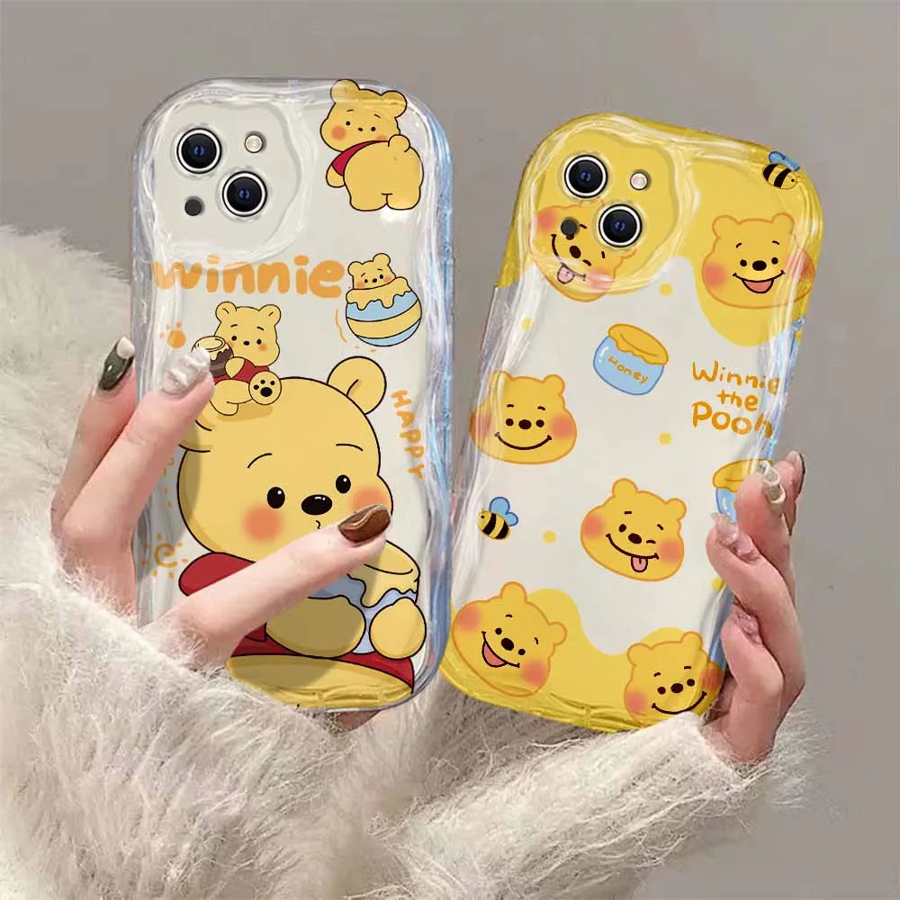 Disney winnie-iPhone用ソフトシリコンケース15, 14, 13, 12, 11 pro max,mini,x,xr,xs,max,8,7 6s plus