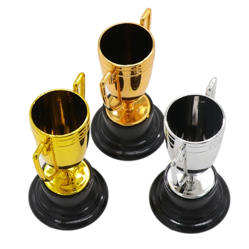 6pack Colorful Plastic Trophies for Team Sports and Party Decoration