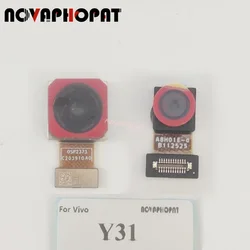 Novaphopat For Vivo Y31 Back Rear Big Main Camera Module / Front Small Camera Flex Cable Replacement