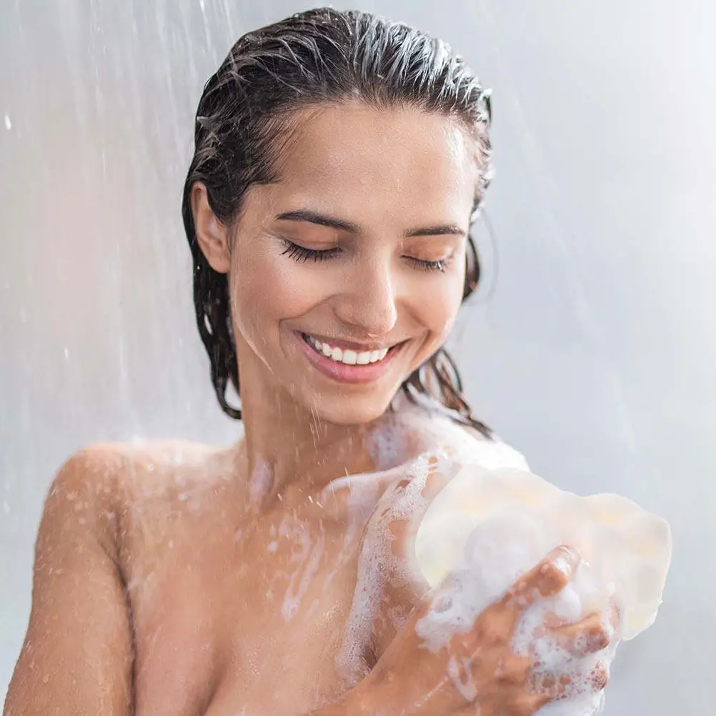 Esponja de ducha creativa con forma adorable, esponja exfoliante para niños y adultos, masaje suave para la piel, limpieza de poros, 6 uds.