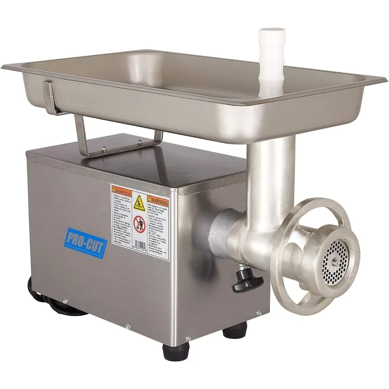 Pro-Cut KG-12-FS, 3/4 HP Motor 115V, Stainless Steel Cabinet & PAN, 400+ LBS/HR Grinding Capacity