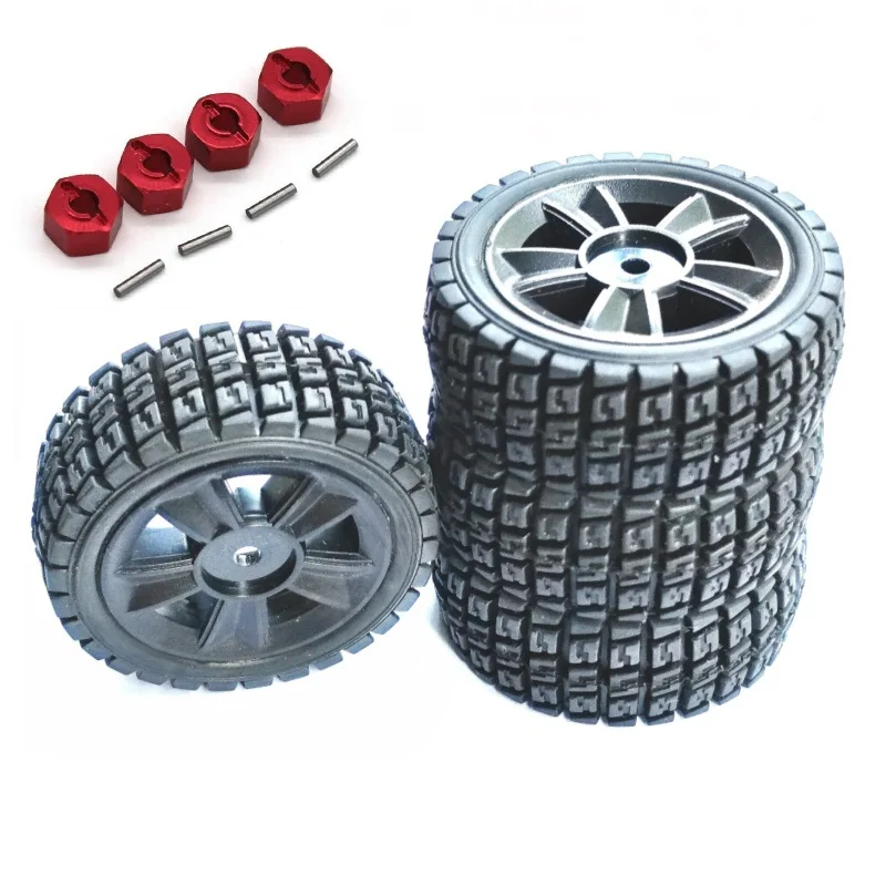 Original on-road Rubber wheels Rims /Tires/Tyres for MJX Hyper Go 14301 14302 14303 1/14 High speed Brushless RC cars Trucks