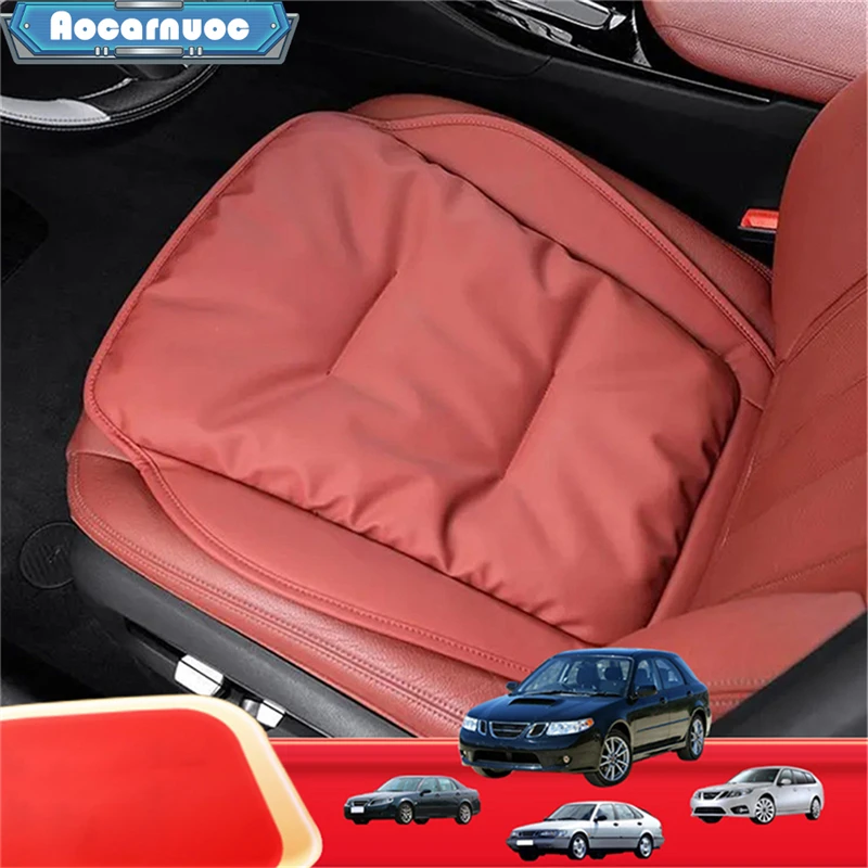 1pcs/set Leather Car Seat Cushion Cover Pad Supplies For Saab 9-3 9-5 9-2X 92 93 96 99 900 9000 Interior Decorative Accessories