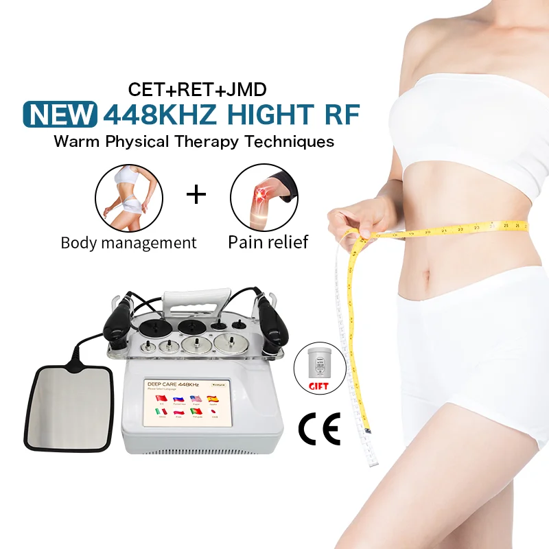 High-energy 448K Indiba Warmth Technology High-frequency Radio Wave Burning Fat Massage for Shaping Relieve Soreness Tighten and Rejuvenate The Skin Microcurrent Promote Lymphatic Circulation Beauty Tools