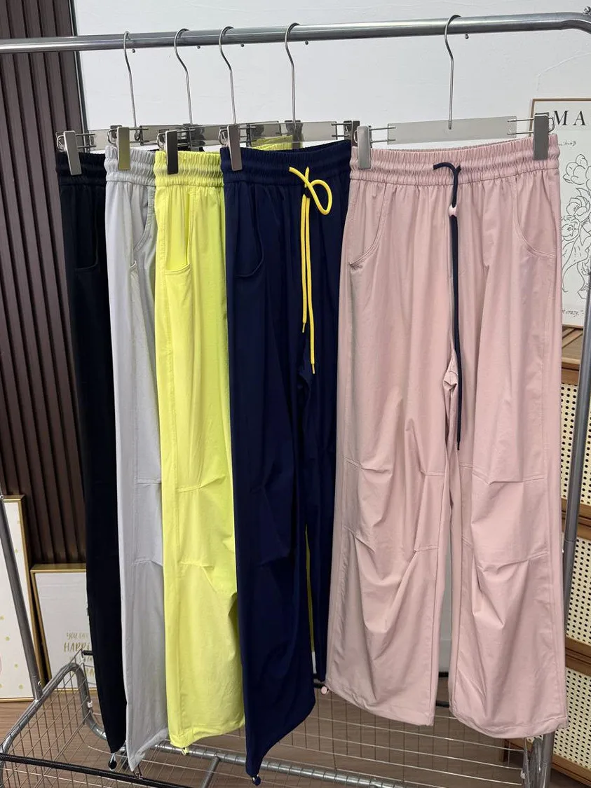 

WMXZ Summer 2025 Men's Casual Outdoor Sports Work Pants Qui Dry Mountain Series Color Rope Bule Straight Leg High Waist L...