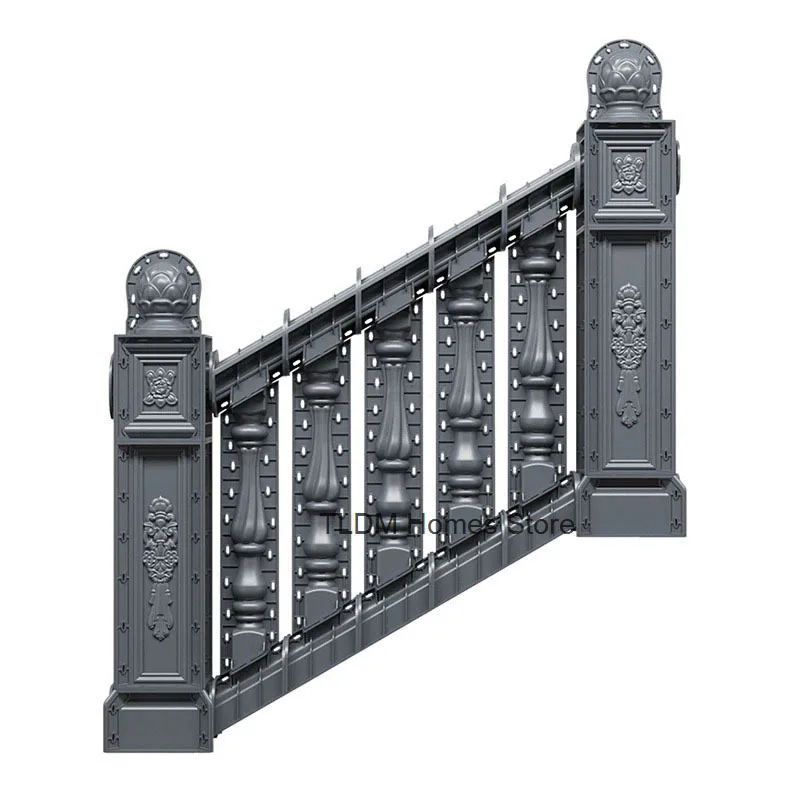 

Home Villa Indoor Guardrail Staircase Art Thickened ABS Mold Outdoor Roman Column Molds Cast-in-place Cement Stair Handrail Mold