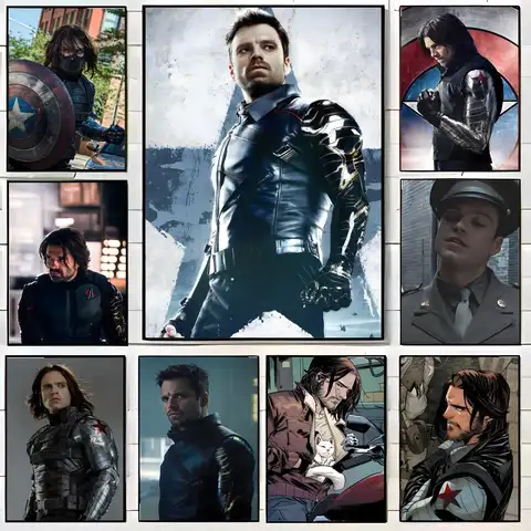 Bucky Barnes Poster High-definition Waterproof Poster Stickers, Suitable For Bedroom, Living Room, Home Decoration