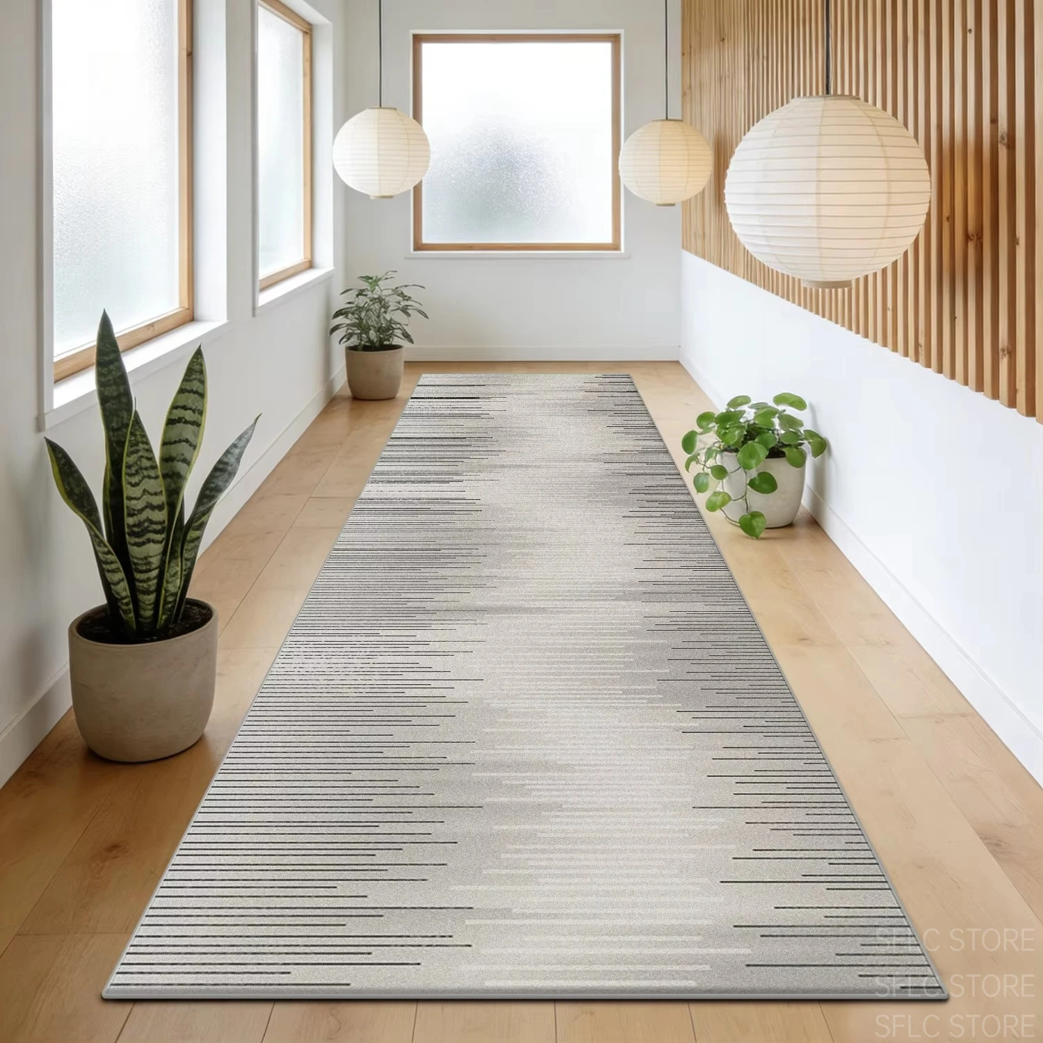 Modern Minimalist Gradient Style Long Corridor Carpet Easy Clean Soft Runner Rug Decoration Home Non-slip Lint-free Floor Mats