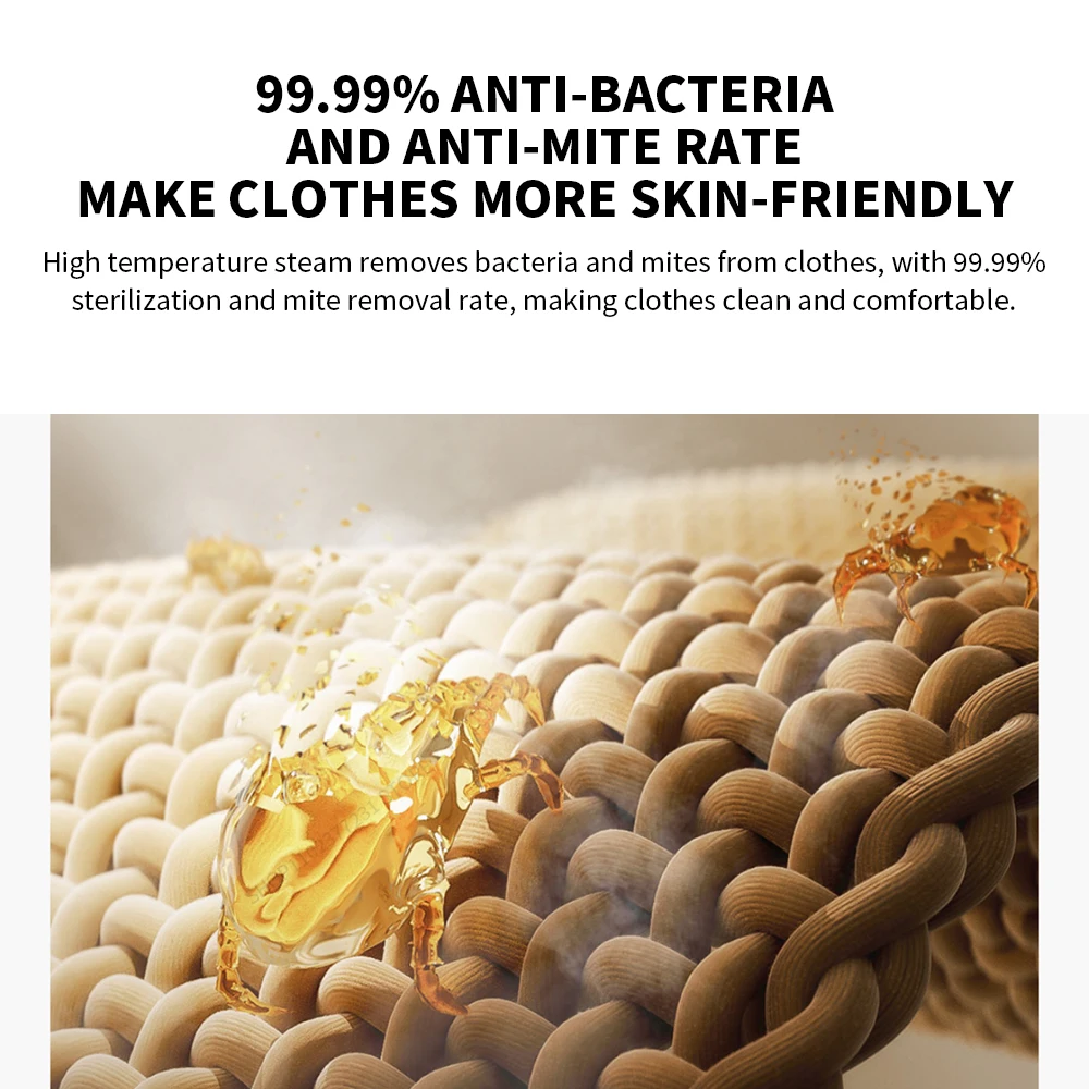 الأصلي XIAOMI MIJIA مُبخّر ملابس محمول باليد الحديد البخار نظافة للقماش المنزل الكهربائية معلقة العث إزالة باخرة الملابس 2