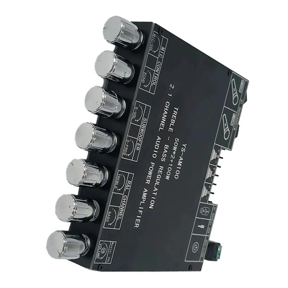 YS-AM100 KTV High Power Bluetooth Amplifier Board Microphone Sound All-In-One 2.1 Channel TPA3116D2 Amplifier Board