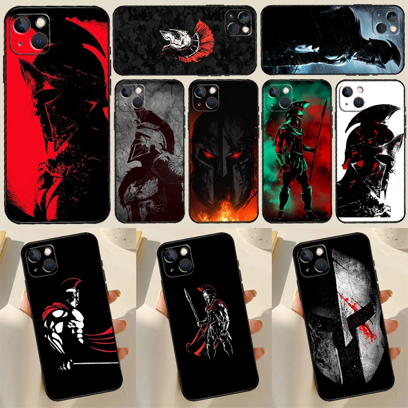 Spartan Phone Case For iPhone 13 12 11 14 15 16 Pro Max Case For iPhone XR X XS Max Plus Coque Capa