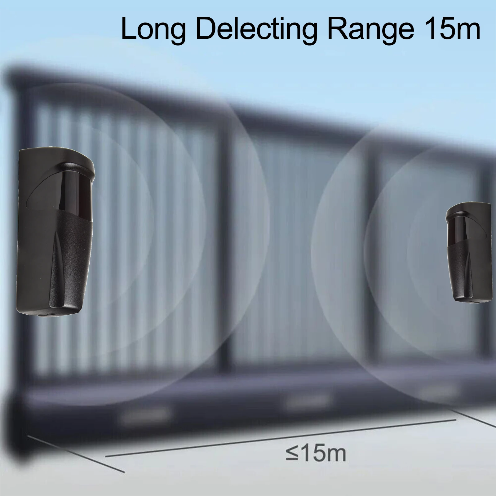 

Датчик-приемник для гаражных ворот с радиусом действия 15 м, с приемником и передатчиком, инфракрасный защитный барьер для гаражных ворот