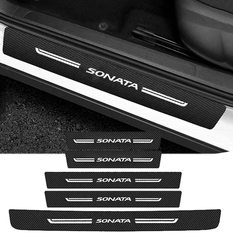 Auto Decoration Stickers For Hyundai SONATA 2023 Car Sill Anti Scratch Tape Door Trunk Protective Strip Waterproof Decals