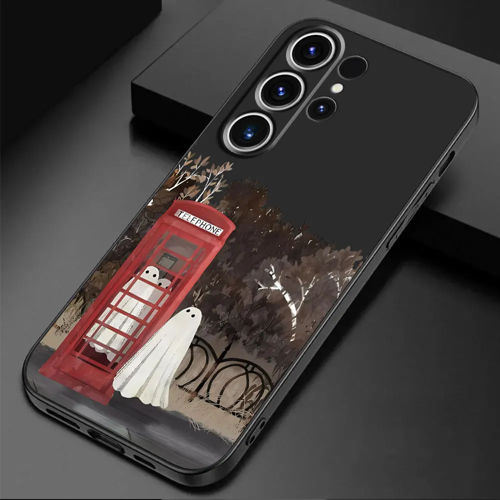 TPU Soft Coque Shockproof Cover Little Ghost Phone Case for Samsung Galaxy S22 Plus S21 5G S20 S23 Ultra S21 FE S24 Ultra S22