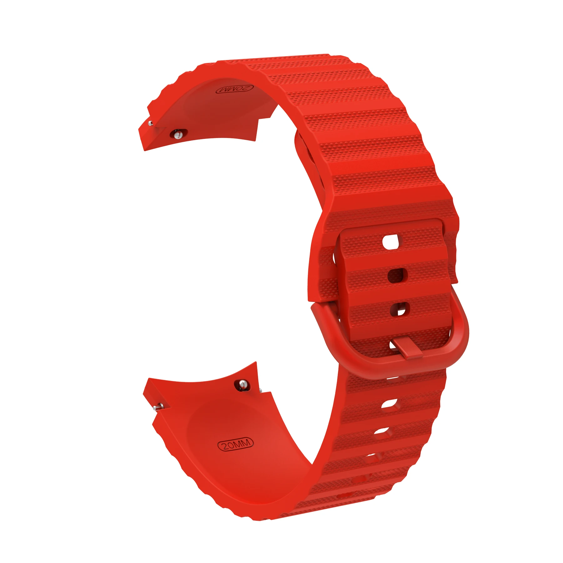 

Silicone Strap For Samsung Watch 5 Wave Dot Pattern Skin-friendly Quick Release Replacement Waterproof Sport Smart Watch Unisex