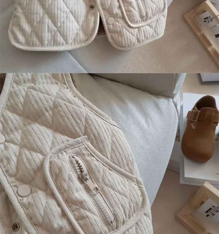 Neue Kinder-Herbst-Winter-Fleece-Weste, Wendeweste für Mädchen und Jungen, Leichte Ärmellose Kinderweste zum Schichten, Trendige Schul- und Freizeitweste – Detail 18