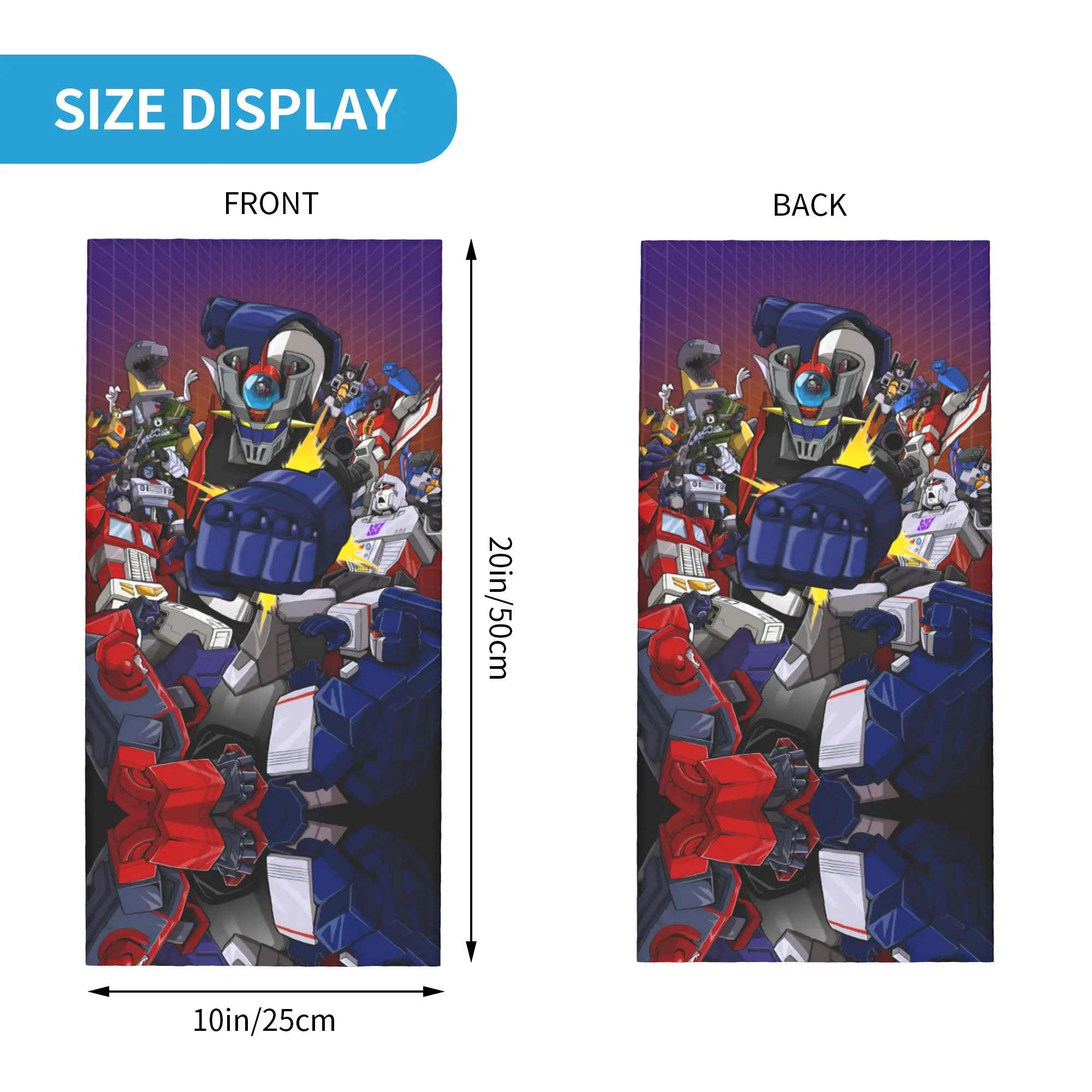 مخصص G-Grendizeres مانغا كوميك الرقبة الجراب النساء الرجال الأشعة فوق البنفسجية الوجه درع الشتاء باندانا وشاح للمشي لمسافات طويلة #2