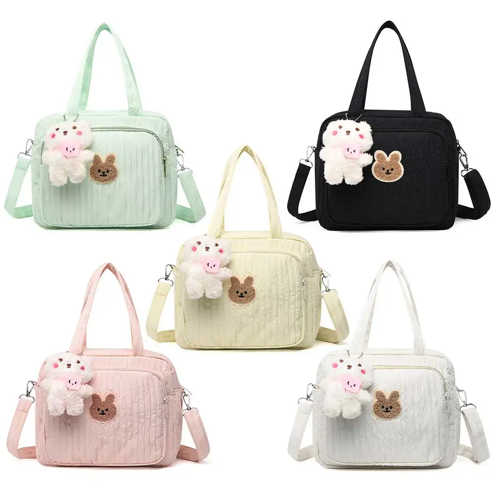 

Baby Diaper Bags with Pendant Diaper Maternal Bag Portable Cute Cartoon Multi-function Large Capacity Nylon Organizer Travel Bag