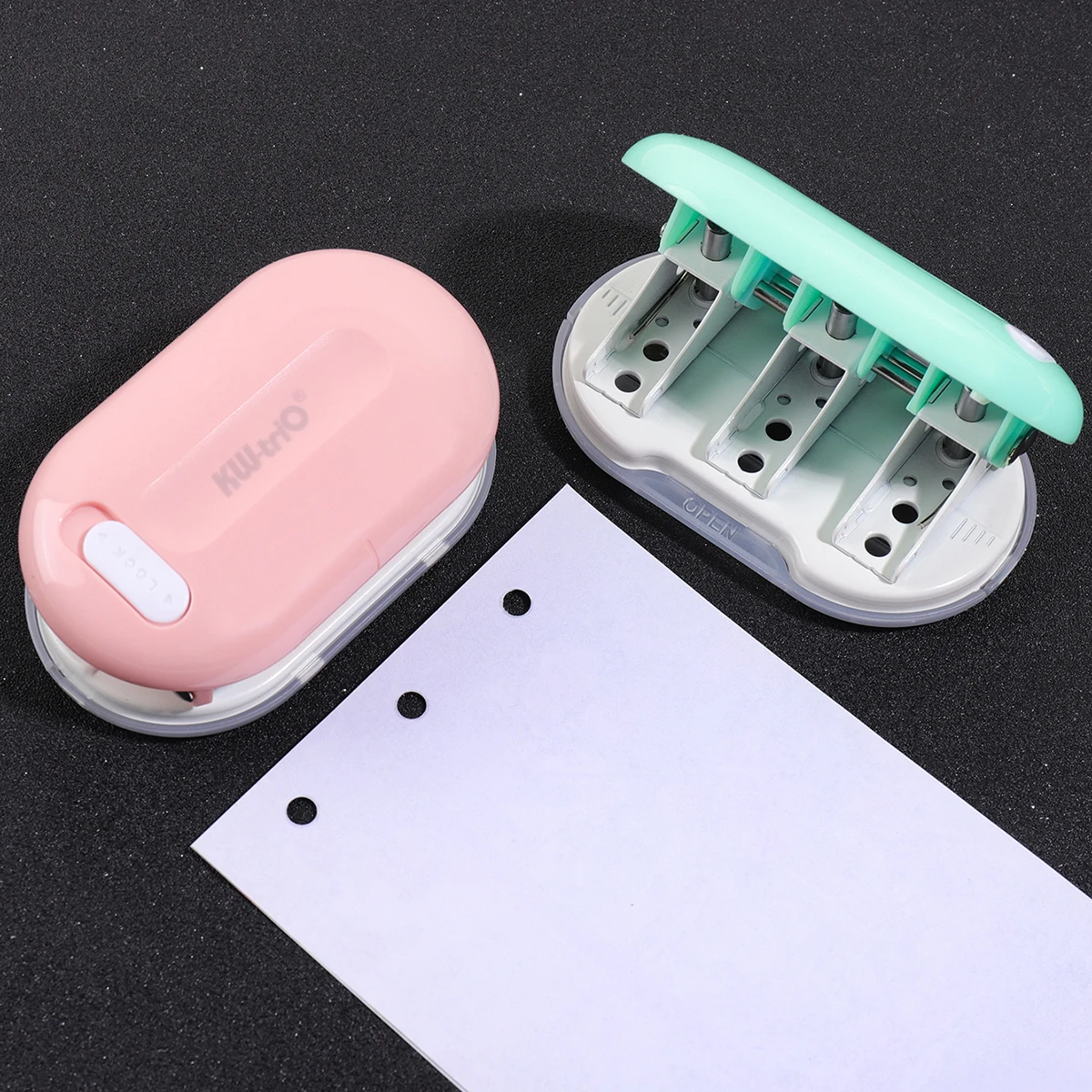 Paper Punch 3 Hole - 1 PC 3-Hole Round Paper Punch,