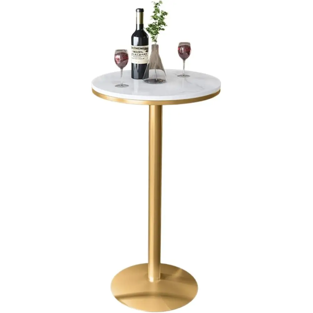 

Modern Marble-Look Dining Table for Kitchen, Living, and Casual Gatherings