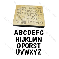 Lettera A-Z stampo in legno per Scrapbooking, fustelle, C-2290, nuovo, taglie Multiple