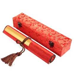 Xuan Paper Scroll Chinese Traditional Wedding New Year Decoration DIY Hanging Axis Brush Calligraphy Half Ripe Rice Paper Scroll