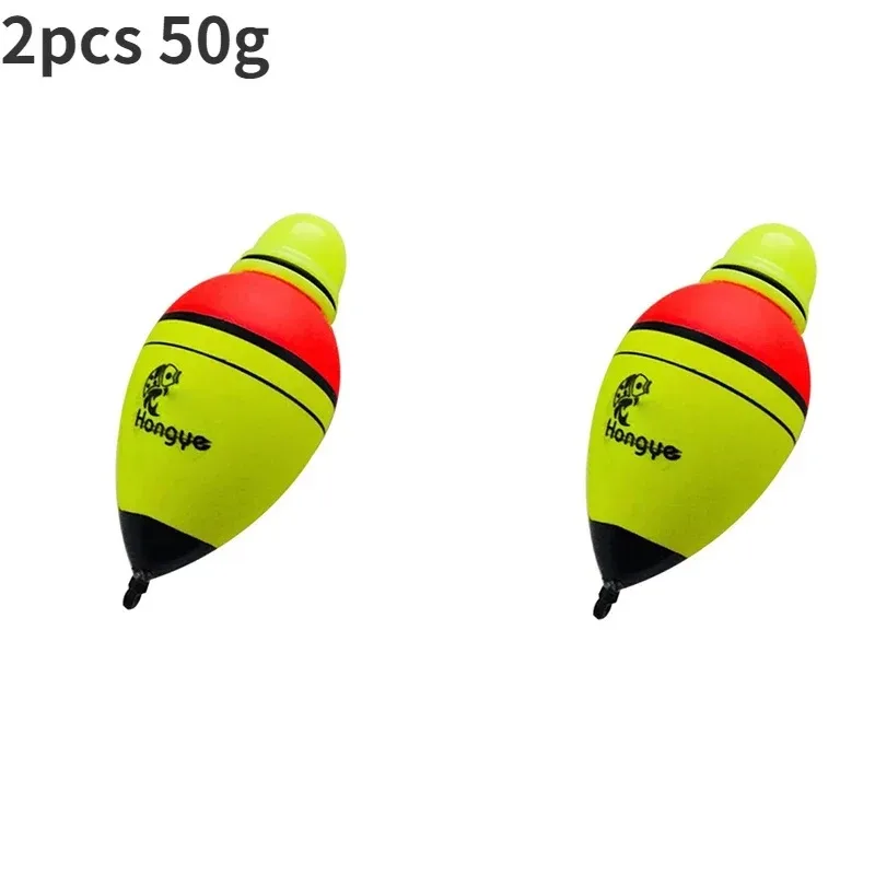 2/4 Stuks 30/40/50/60/70/80G/100G Eva Lichtgevende Vissen Nacht Float Licht Stok Schuim Plastic Bobber Zee Rots Vissen Opvallende Drijvers