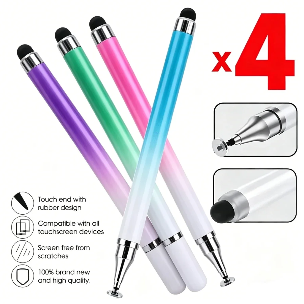 

Universal Stylus Pen for Android IOS Drawing Capacitive Screen Touch Pen for Xiaomi Samsung 2 in 1 High Sensitivity Tablet Pens
