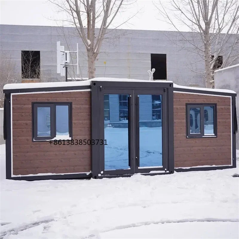 

Prefab Tiny House 20Ft 40Ft Ready Made Light Steel Fabricated Modern Villa 2 3 Bedrooms Expandable Container House Mobile Home