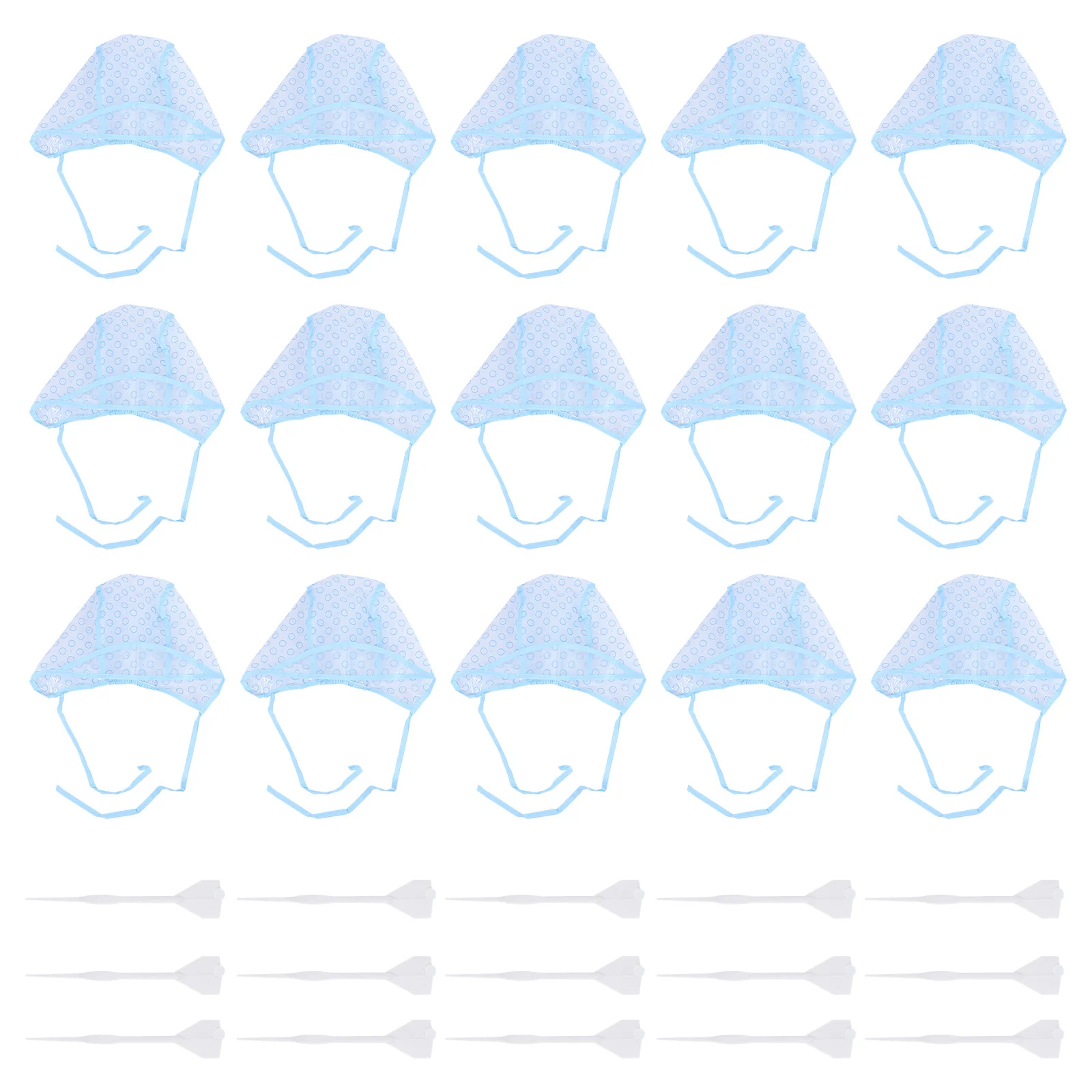 

15 Sets Coloring Kit Crochet Needles PE Material Highlight Cap Salon Supply Women Bonnet DIY Tool Hair Dyeing Parts Professional