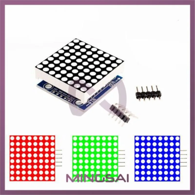 MAX7219 dot matrix module microcontroller module display module finished goods , Can be together for arduino programming