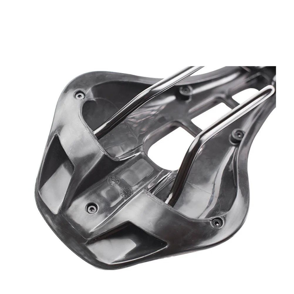 

Saddle PU Bike Seat Cycling Sports Cushion Black Easy Mount Wash Reflective Design Night Visibility Bike Saddle for