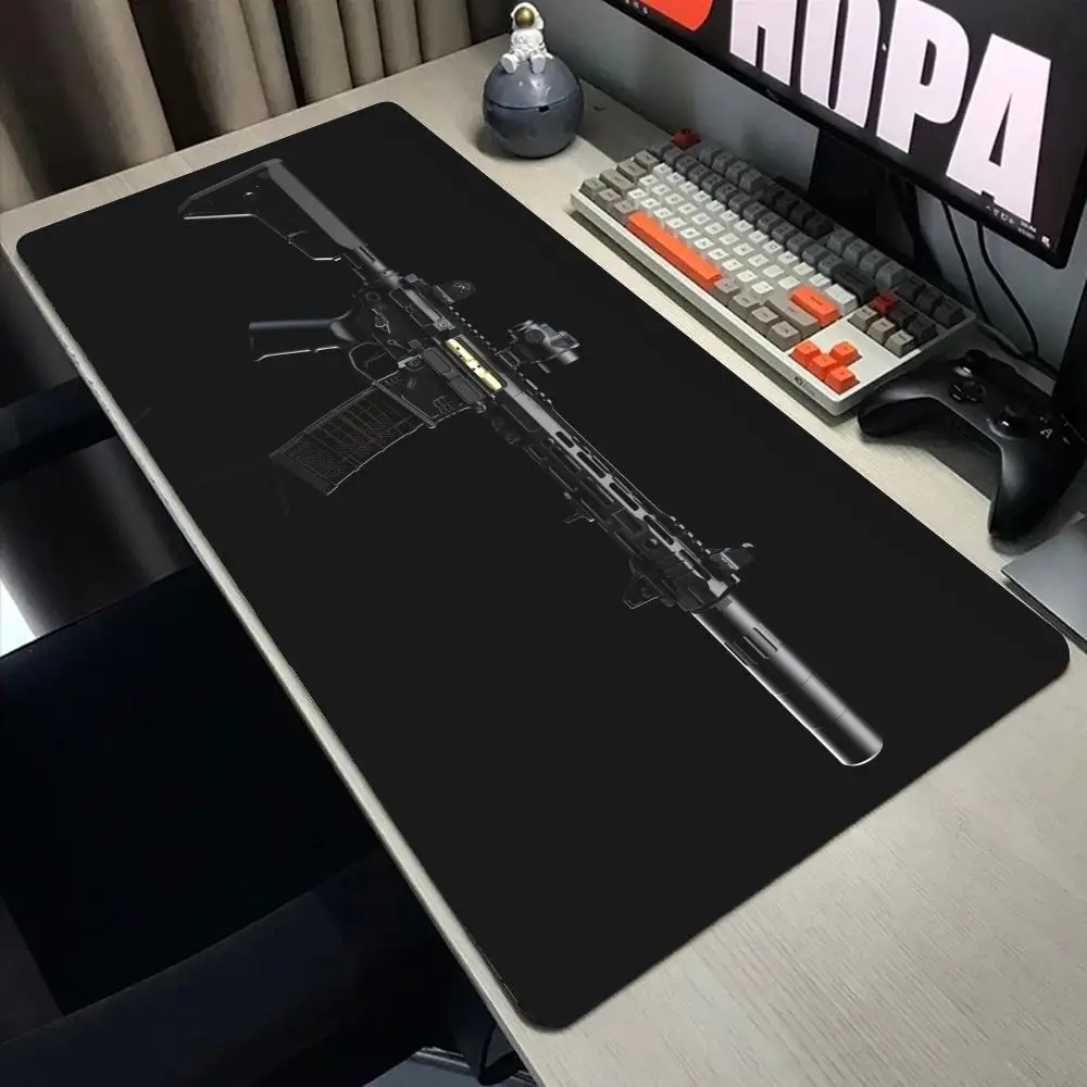 

Super Cool Gun Модель Клавиатура Коврик для мыши Настольный коврик 3D игровой коврик для мыши Подарочный коврик для мыши с нескользящей резиновой основой с прошитыми краями