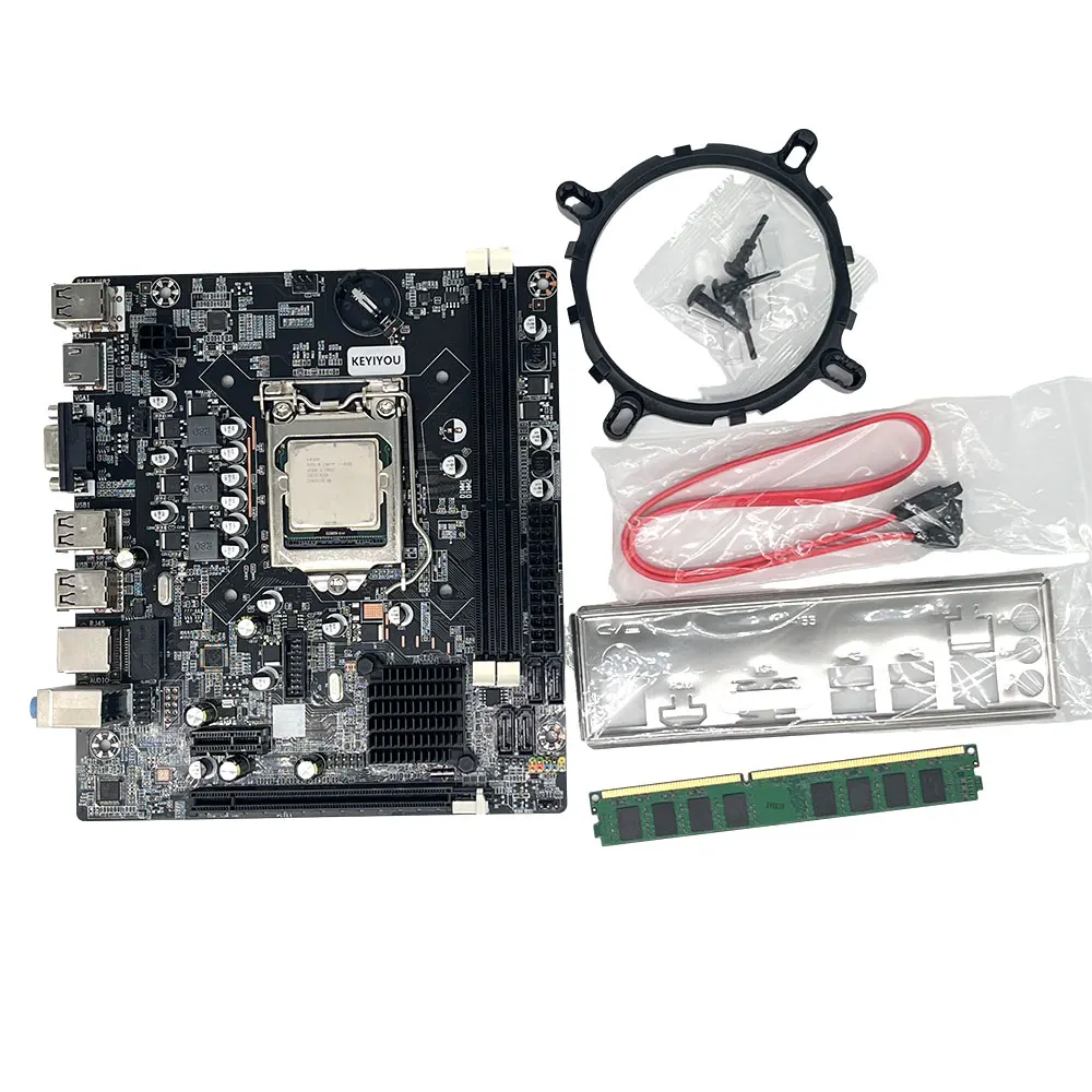 Imagem -03 - Kit Motherboard com Ddr3 8gb Desktop Ram Memória 1600mhz Suporte Hdmi Porta Vga Processador i5 2400 Conjunto B75 1155