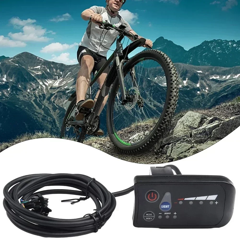 Electric Bicycle E-Bike 24V/36V/48V 810 LED Display Controller Plastic Panel Electric Bicycle LED Battery Display Instrument