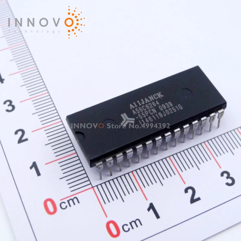 2/5pcs/lot AS6C6264-55PCN AS6C6264 SRAM 64KBIT PARALLEL DIP-28 IC CHIP IN STOCK