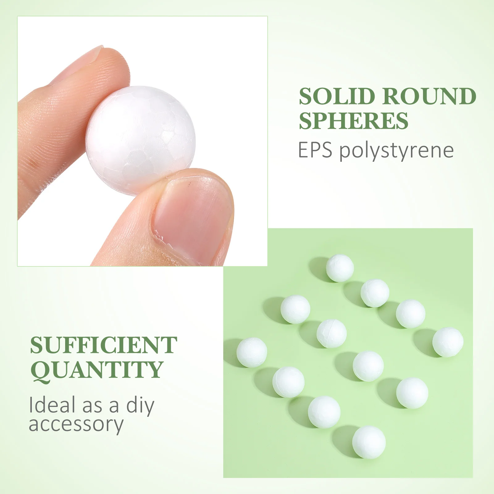 

200Pcs 6cm Solid White Polystyrene Balls Craft Foam for Wedding Party Decor Polystyrene Balls Craft Ball Solid Ball