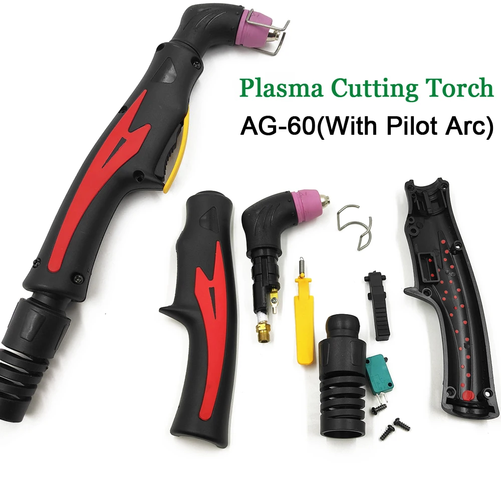 Professional AG60/SG55 Plasma Cutter Gun Torch AG60 With Pilot Arc SG55 Without Pilot Arc Plasma Torch 60A Plasma Cutting Torch