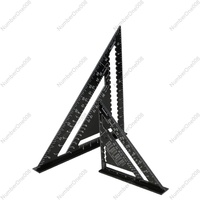 Metric 7-inch 12 Inch Multifunctional Aluminum Profile 45 Degree Angle Ruler 30cm Aluminum Alloy Triangle Ruler