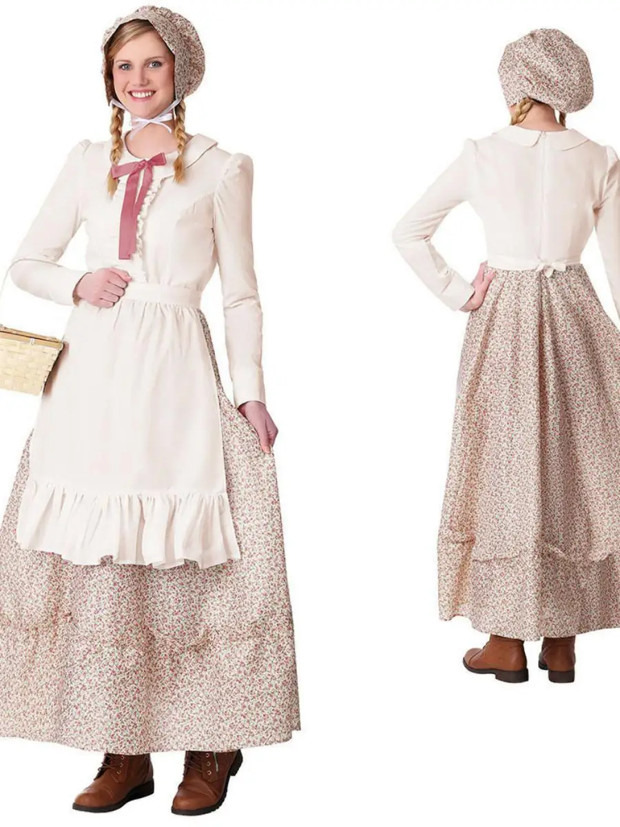 

Сельская местность Sle, тематический костюм на Хэллоуин, горничная Dr Wolf и мама, хлопковая женская одежда, ансамбль