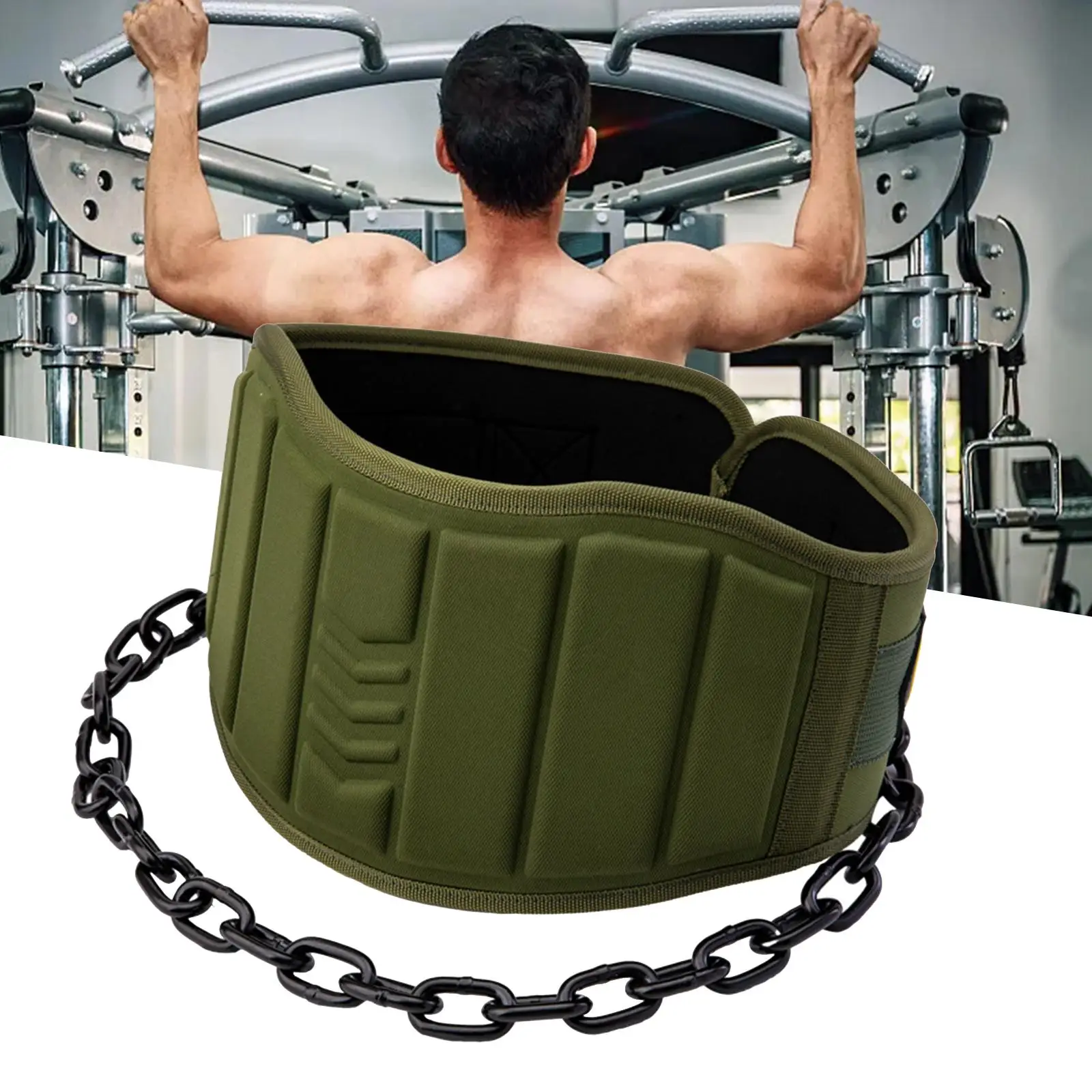 Dipping Belt Body Building Weight Lifting Chain EVA Weight Lifting Dipping Belt for Gym Workout Power Lifting Women Men Exercise