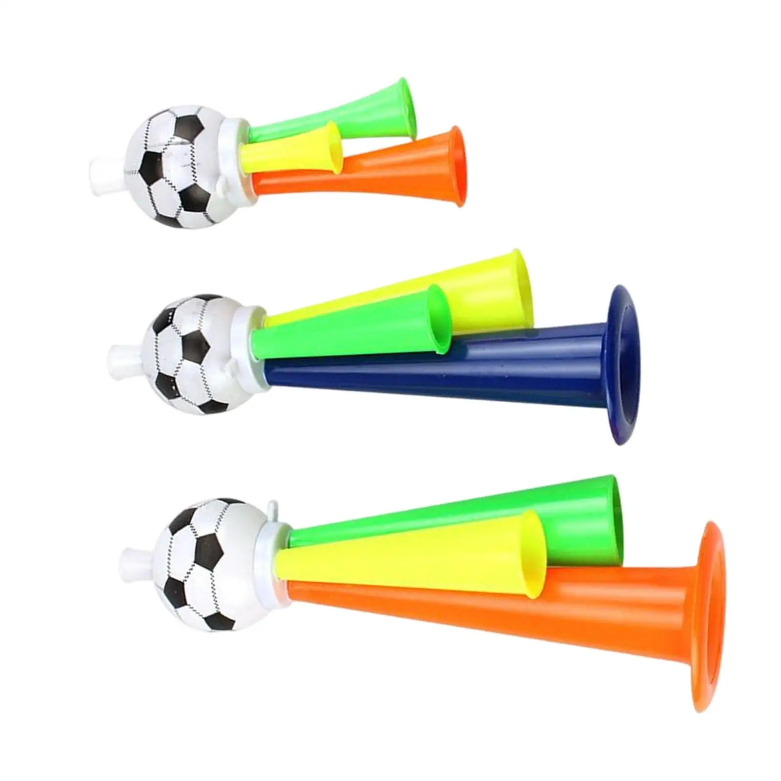 Creative Soccer Fan Trumpet Toy Cheering Props Gifts Three Noise Maker for